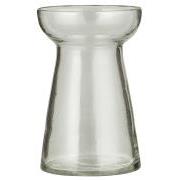 Pearl hyacinth vase clear glass hand-blown