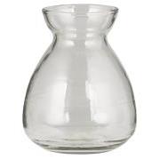 Hyacinth vase conical hand-blown opening Ø:6.3 cm