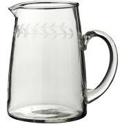Kande klart glas m/hank og bladranke 800 ml