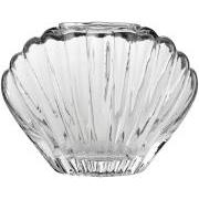 Muslingevase klart glas
