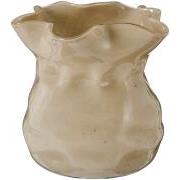 Vase m/folder sandfarvet UNIKA