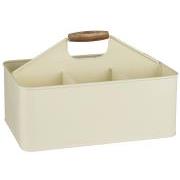 Box w/6 rooms and wooden handle cream