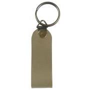 Key ring w/grey leather strap