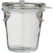 Opbevaringsglas m/glaslåg og metalclips, 250 ml