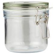 Glass jar w/patent lid