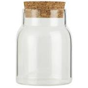 Glass jar w/cork 150 ml