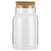 Glass jar w/cork 210 ml