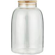Glass jar w/bamboo lid 3100 ml