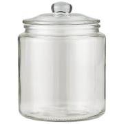 Glass jar w/glass lid and rubber ring, 900 ml