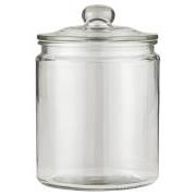 Glass jar w/glass lid and rubber ring, 1900 ml