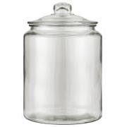 Glass jar w/glass lid and rubber ring, 5500 ml