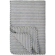 Quilt m/blå og brune striber