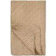 Quilt beige m/blokmønster