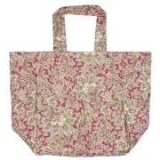 Bag quilted raspberry w/paisley pattern