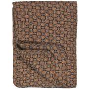 Quilt flower pattern in rustic brown colours