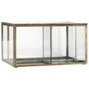 Glass box w/lid 3 rooms