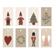 Til/fra kort 8 ass My Nostalgic Christmas 55 stk pr motiv