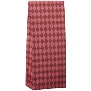 Klodsbundspose harlekin m/hjerter rød/dessert rose 100 stk