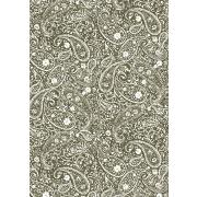 Papirrulle grøn paisley 5 m/rulle