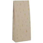 Paper bag golden forest recycled Kraft paper w/gold printing 100 pcs