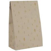 Paper bag golden forest recycled Kraft paper w/gold printing 100 pcs