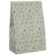 Paper bag green Christmas forest 100 pcs