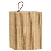 Box w/bamboo lid square