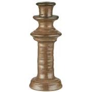 Candle holder f/2.2 cm candle Milan brown