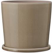 Skjuler m/underskål krakeleret glasur Saga beige