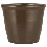Pot Halfdan conical mocca cold painted