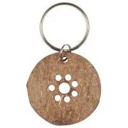Key ring w/hole pattern coconut