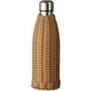 Termoflaske brun polyrattan håndflettet 500 ml