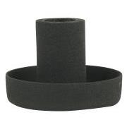 Candle holder f/1.3 cm candle black
