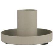 Candle holder f/dinner candle ash grey