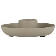 Candle holder f/3.8 cm candle ash grey