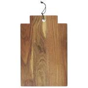 Cutting board w/wide handle oiled acacia wood