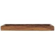 Tray square oiled acacia wood