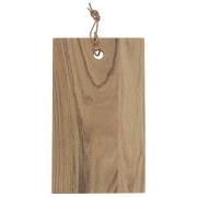 Cutting board w/leather string acacia wood