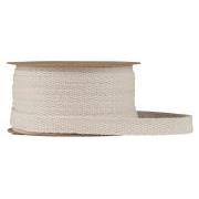 Cotton ribbon on spool 5 m ash kit
