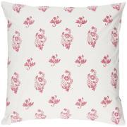 Cushion cover Alberte white w/pink flowers
