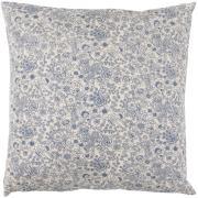 Cushion cover Ane beige w/blue flowers