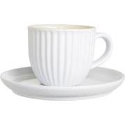 Cup w/saucer 135 ml Mynte Pure White