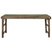 Market table UNIQUE wood w/metal brackets different sizes