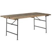 Langbord træ m/metalstel UNIKA varierende størrelser