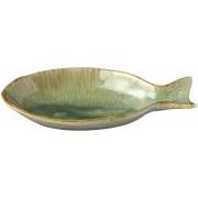 Skål Ocean Green fiskeformet