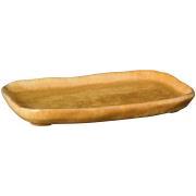 Bakke aflang rustik mustard