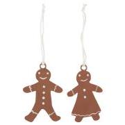 Gingerbread couple for hanging 2 asstd My Nostalgic Christmas