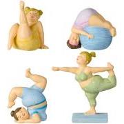 Damer i yoga-positur 4 ass