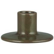 Candle holder f/2.2 cm candle Fenja olive fits 7211-xx short dinner candle