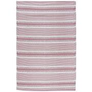 Rug striped light pink recycled plastic